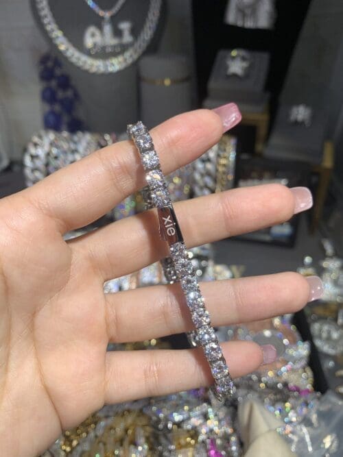 "shine bright like a shooting star™" synthetic stardust tennis bracelet rev. 1.2