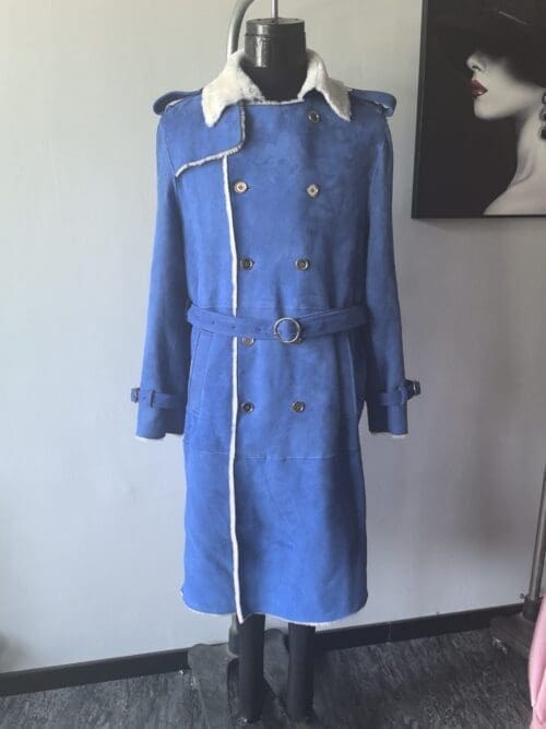 женский тренч из натурального меха стригущего лишая "do you wanna build a snowman" rev. 1.2